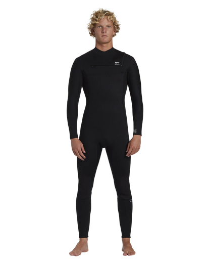 Billabong Men's Foil 3/2mm Chest Zip Wetsuit Black