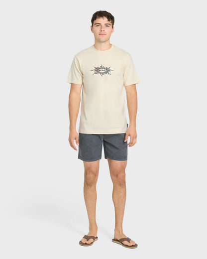 Quiksilver Blazing Short Sleeve Knit Tee Bone White