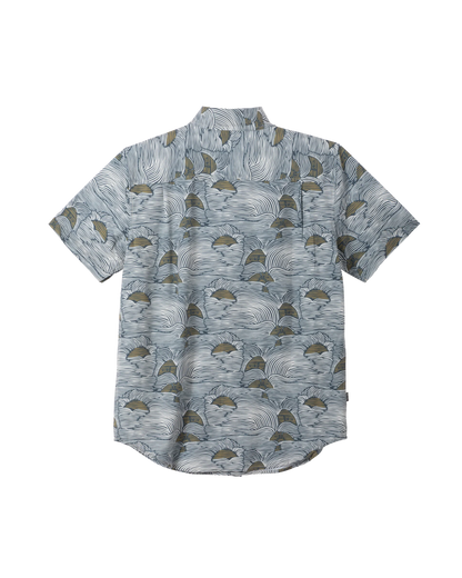 Dark Seas Bobby Short Sleeve Shirt Navy Gold