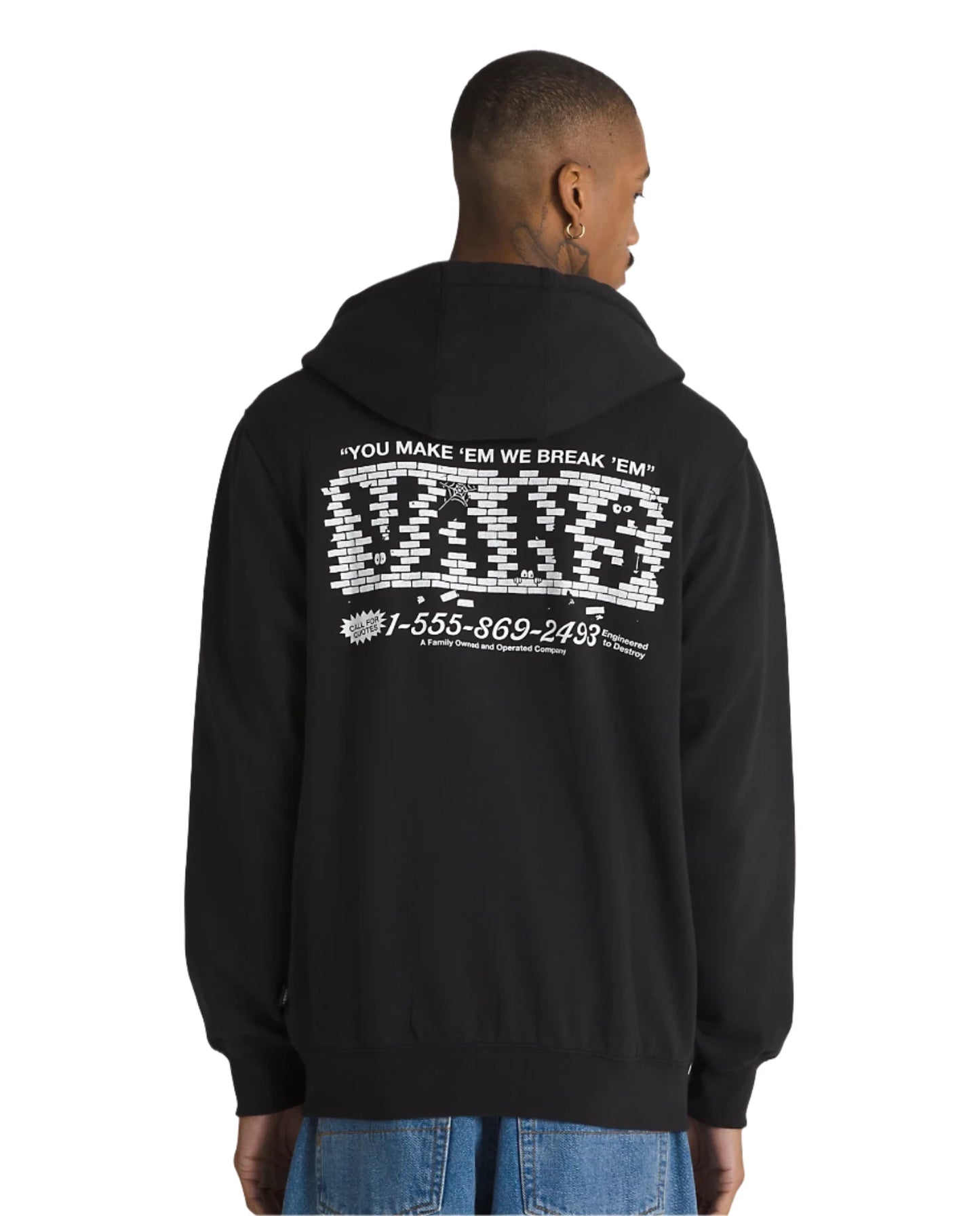 Vans Break Made Full Zip Hoodie Black