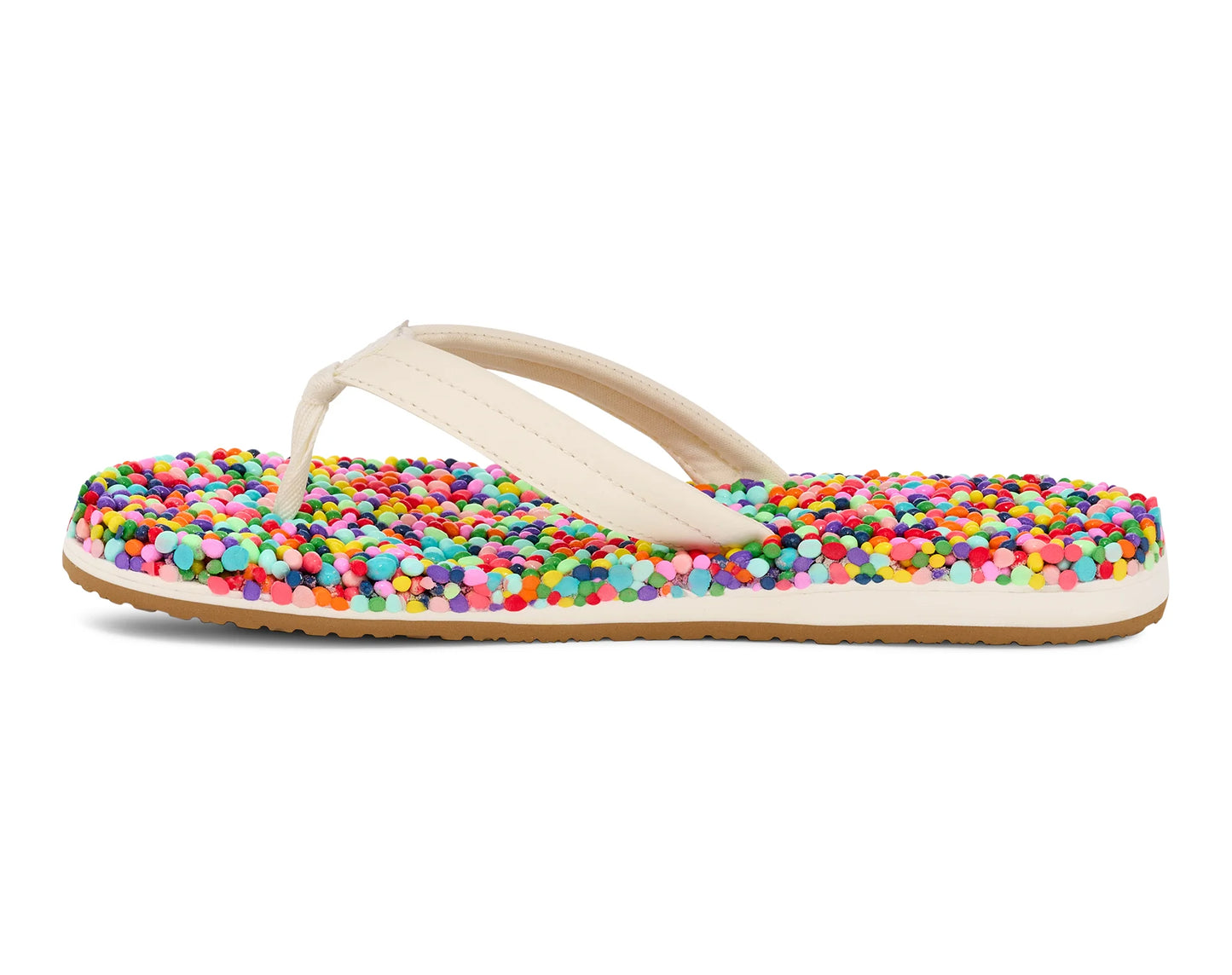 Sanuk Women's Bubblecush Sandals Rainbow Confetti