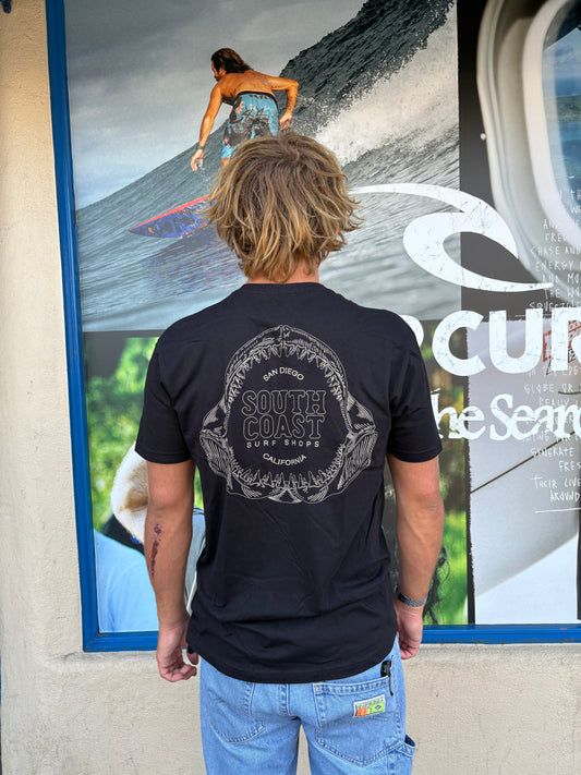 South Coast Mens Teeth tee Black