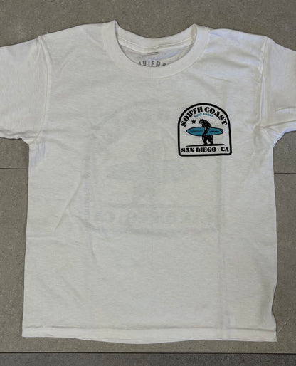 South Coast Youth Surfbear Tee White