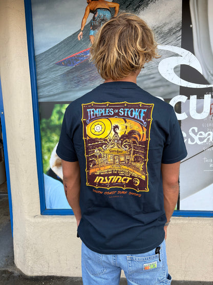 South Coast Mens Temple of Stoke tee Navy