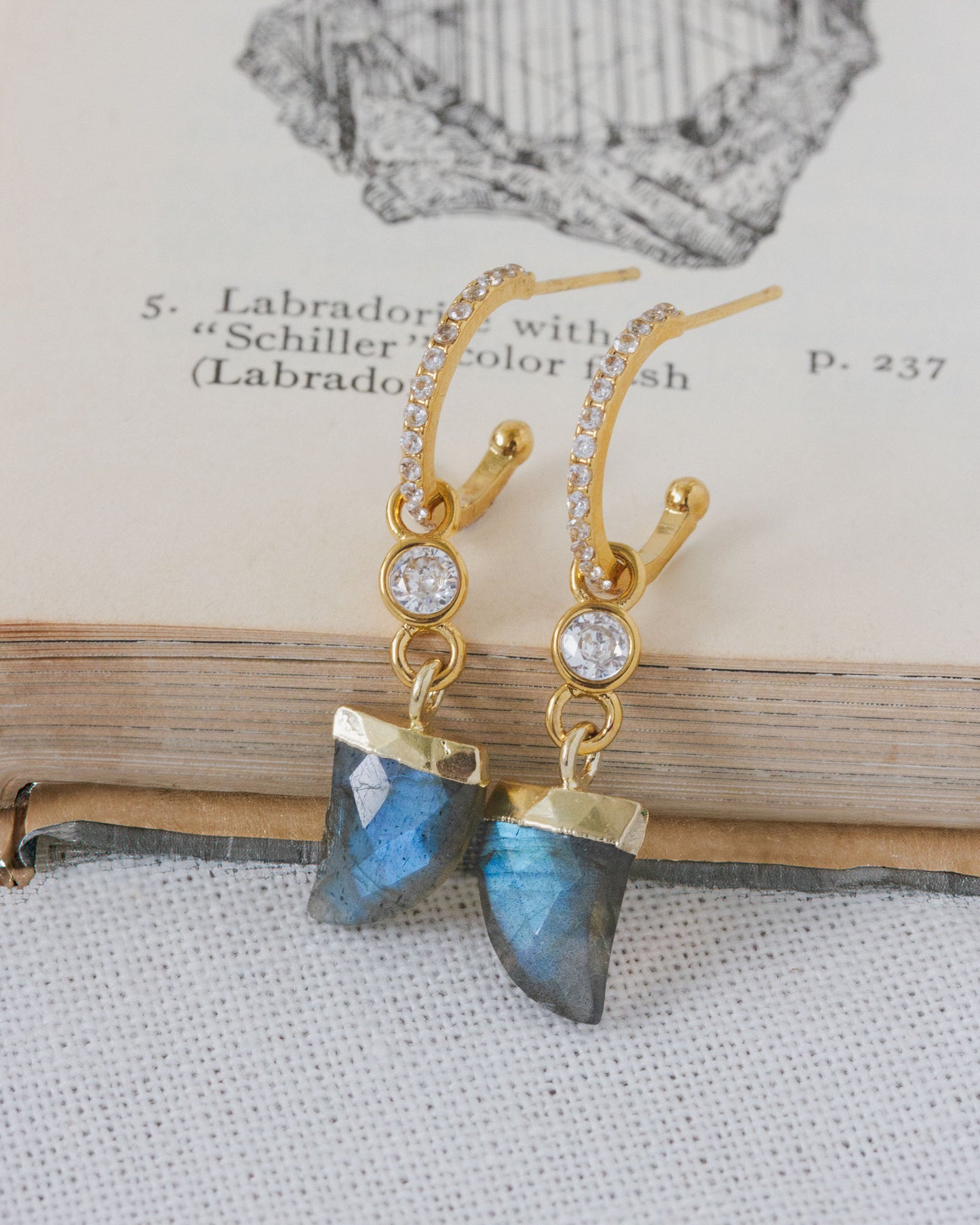 Castaway Charm Hoops