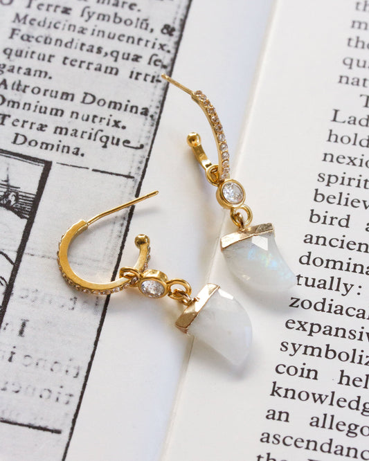 Castaway Charm Hoops