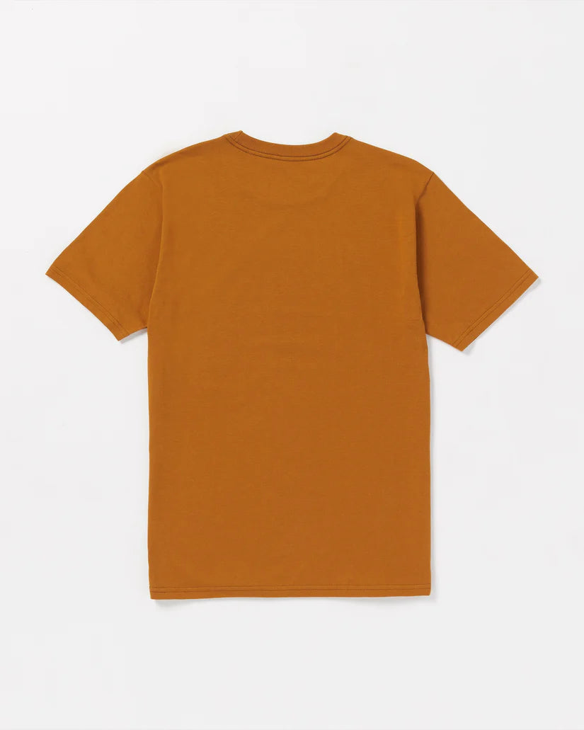 Volcom Men's Circle Stone Short Sleeve Tee Chestnut Brown