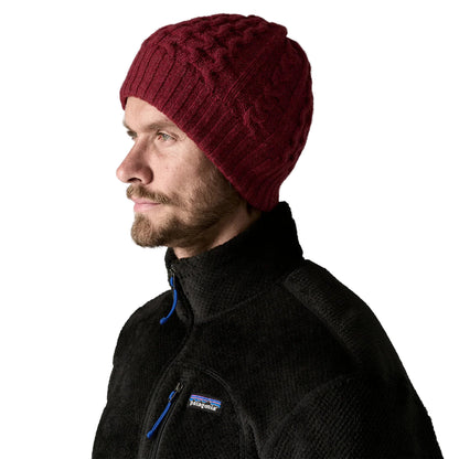 Patagonia Coastal Cable Beanie Dark Ruby