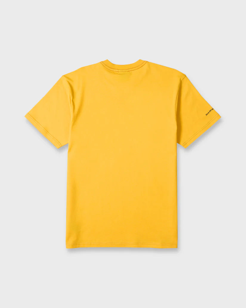 Quiksilver Pacifico Coastal Paradise Short Sleeve Knit Tee Sunshine Yellow