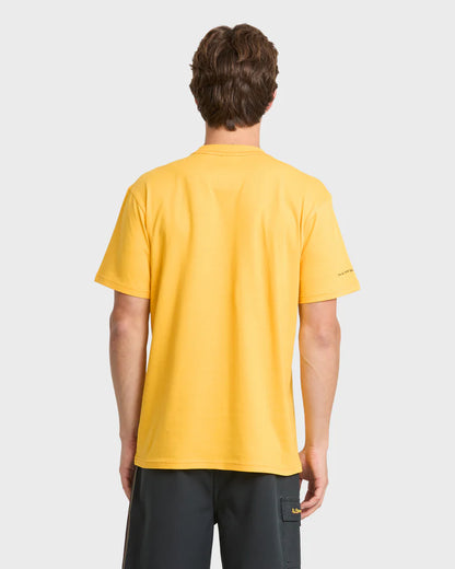 Quiksilver Pacifico Coastal Paradise Short Sleeve Knit Tee Sunshine Yellow