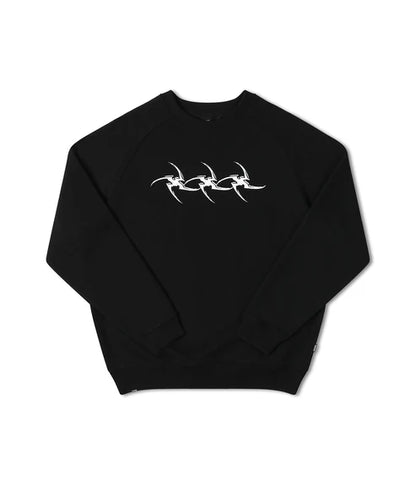 Former Combat Star Raglan Crew Black