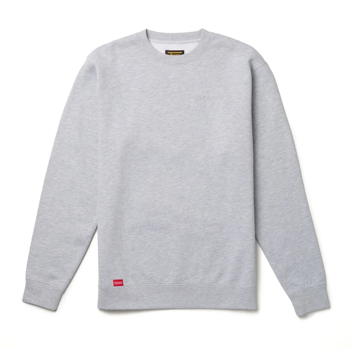 Seager Company Mid-Weight Crew Heather Grey