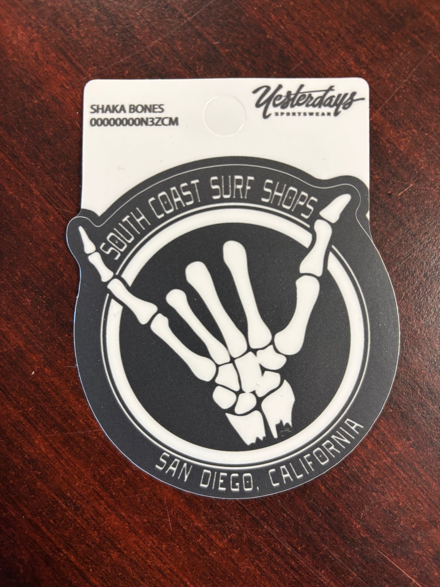 South Coast Shaka Bones Sticker