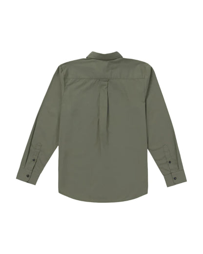 Volcom Men's Date Knight Long Sleeve Shirt Winter Moss