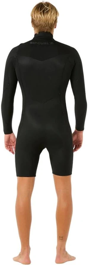 Rip Curl Dawn Patrol 2/2mm Long Sleeve Springsuit Black – Back View