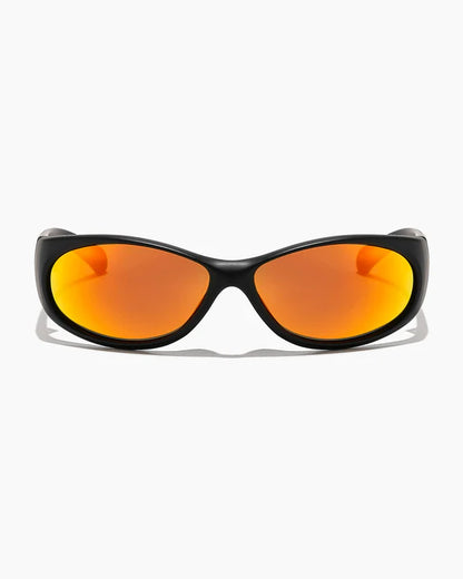 Ritual Vision Demon Speed Matte Black / Reflective Orange Polarized Sunglasses