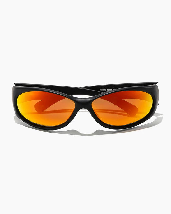 Ritual Vision Demon Speed Matte Black / Reflective Orange Polarized Sunglasses