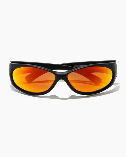 Ritual Vision Demon Speed Matte Black / Reflective Orange Polarized Sunglasses