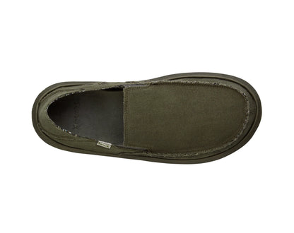 Sanuk Men's Donny Hemp Shoes Army