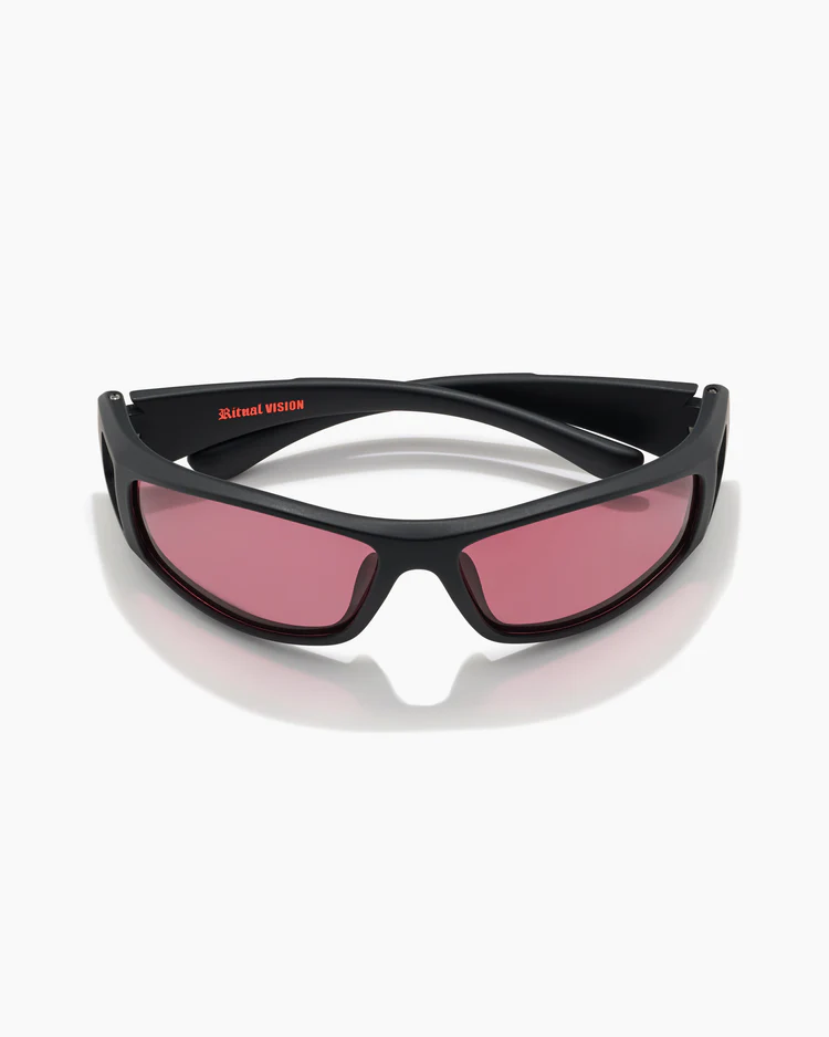Ritual Vision Dragster Matte Black / Rust Polarized Sunglasses