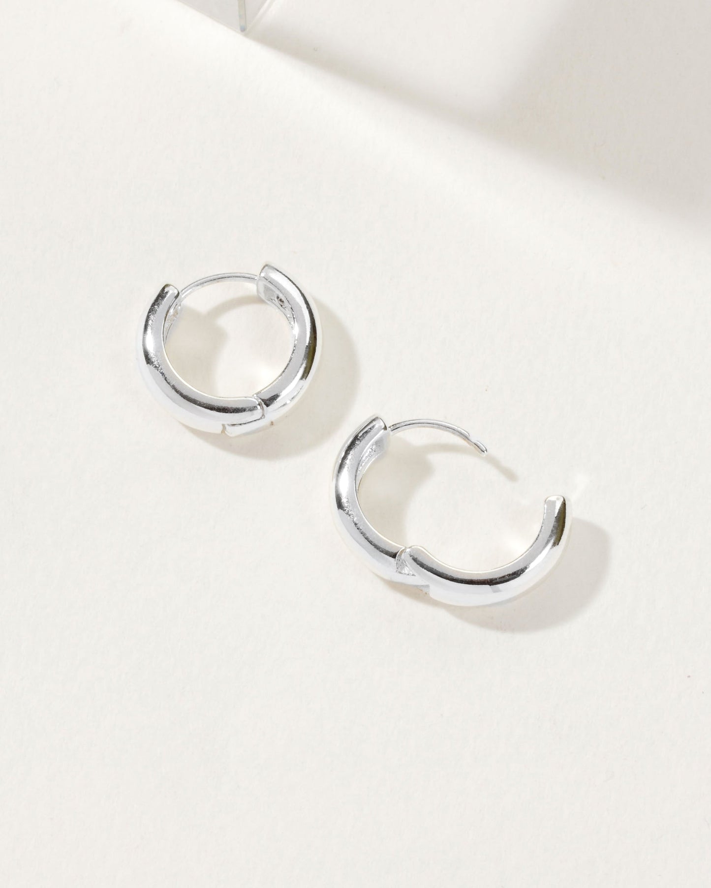 Huggie Hoop Earring Silver