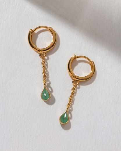 Misty Huggie Hoop Earring
