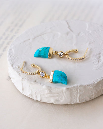 Castaway Charm Hoops
