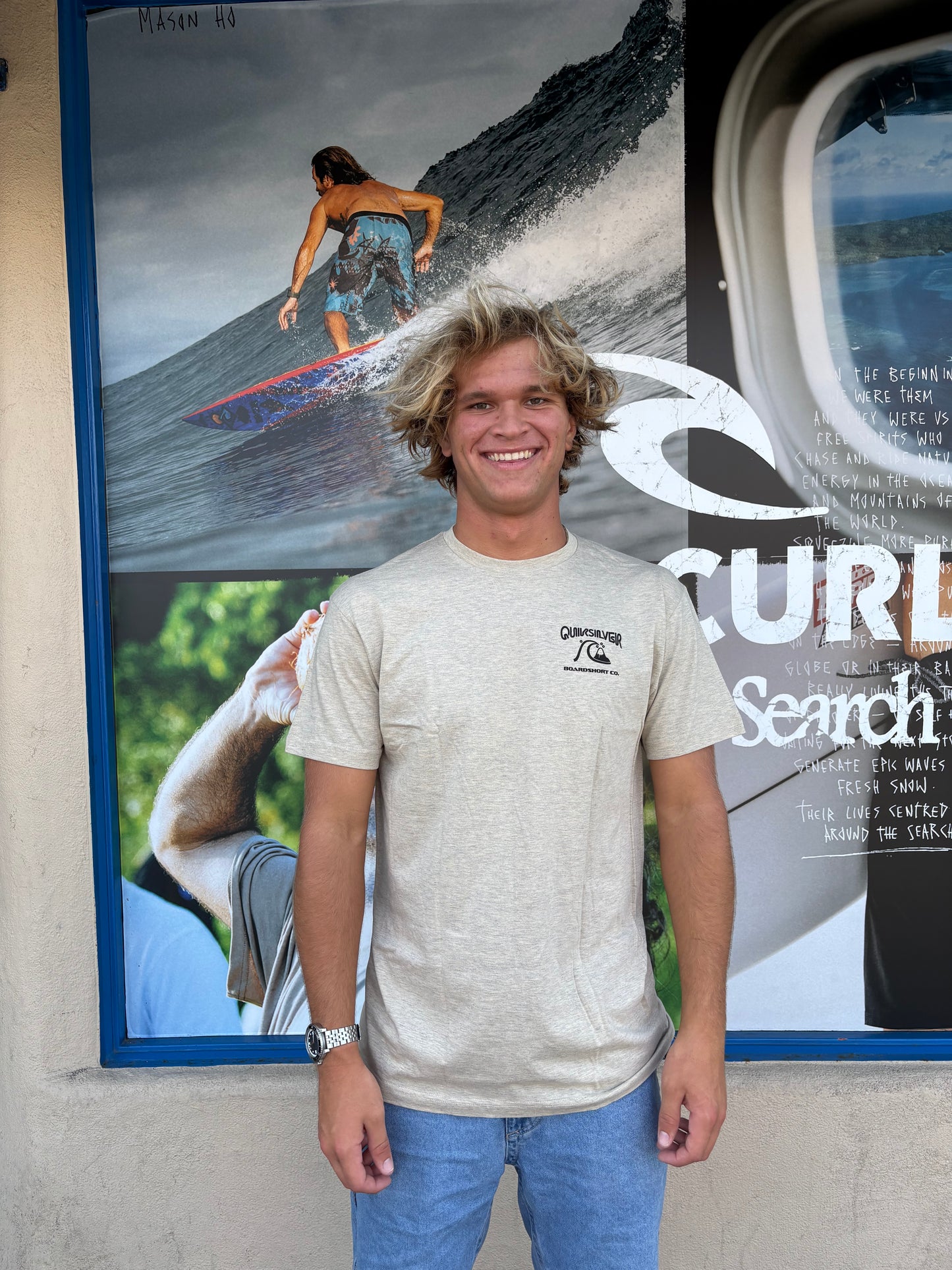 Quiksilver Swell Lines tee Oatmeal
