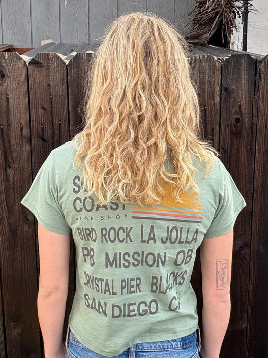 South Coast Ladies Wanderlust Tee Artichoke