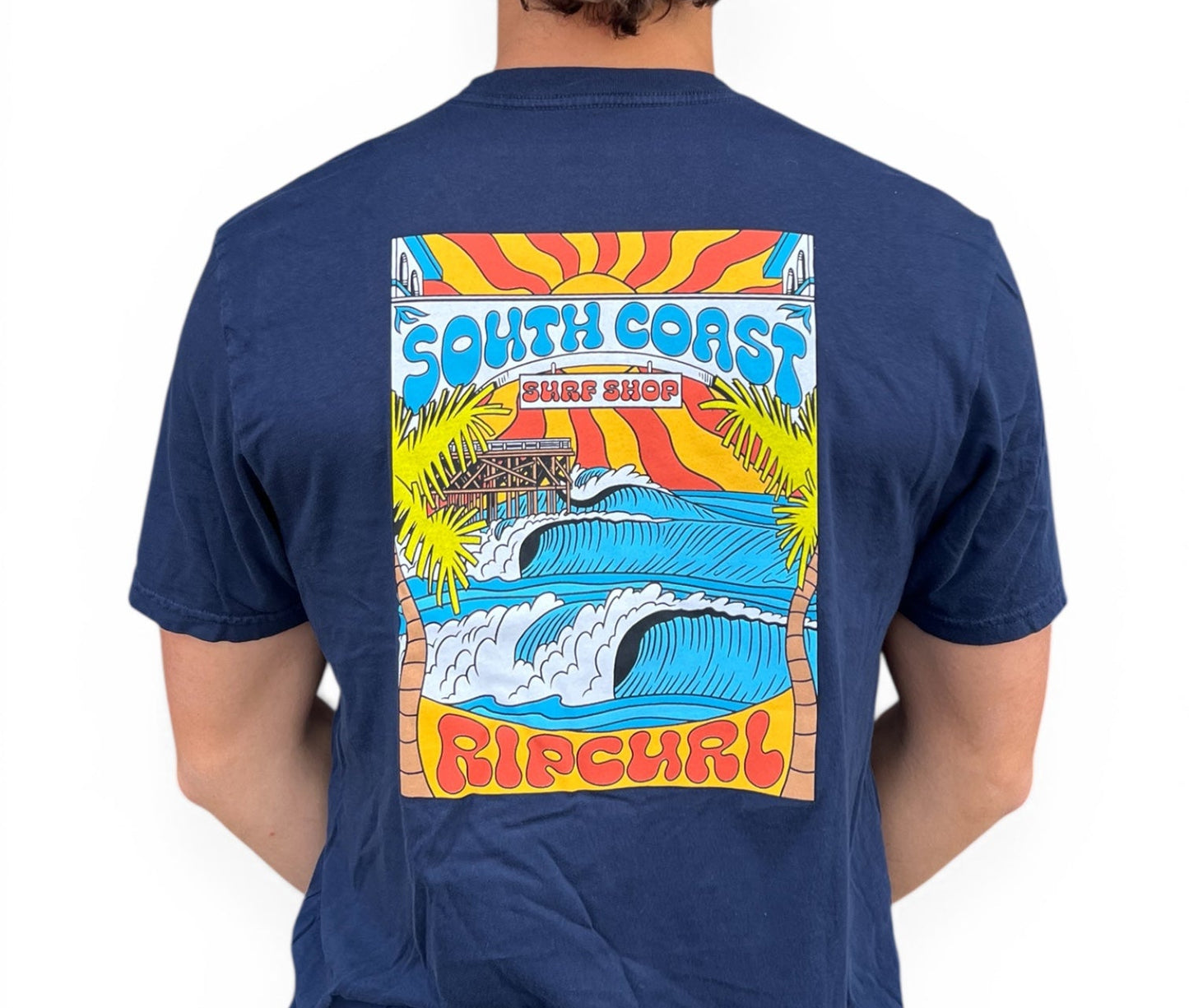 South Coast X Rip Curl Men's Tee Navy