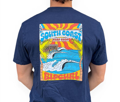 South Coast X Rip Curl Men's Tee Navy