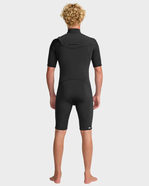 Quiksilver Men's Everyday Sessions Chest Zip 2/2MM Springsuit Black