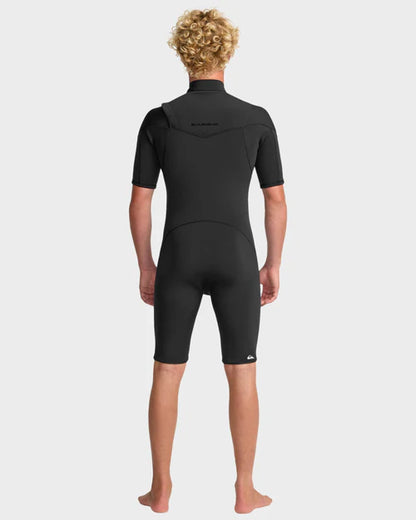 Quiksilver Men's Everyday Sessions Chest Zip 2/2MM Springsuit Black