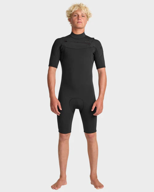 Quiksilver Men's Everyday Sessions Chest Zip 2/2MM Springsuit Black
