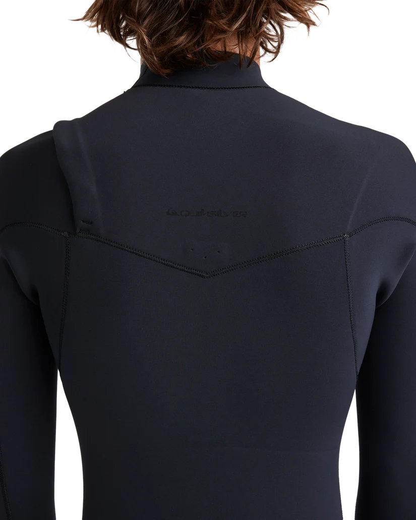 Quiksilver Everyday Sessions 3/2mm Chest Zip Wetsuit Black – Back Seam Detail