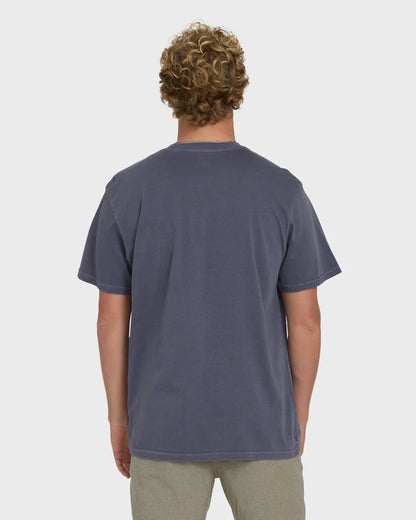 Billabong Men's Essential Wave Washed Premium Short Sleeve Pocket Tee Graystone