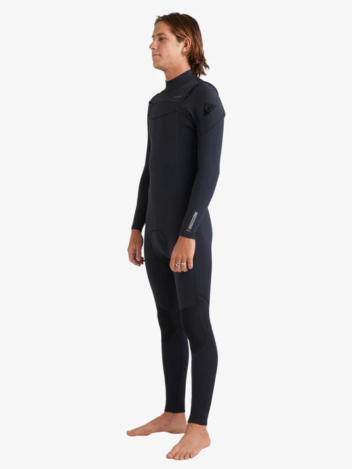 Men's Quiksilver Everyday Sessions Chest Zip 3/2MM Wetsuit Black