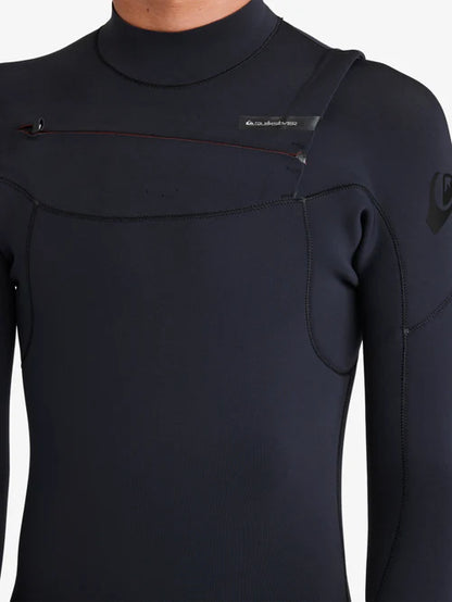 Men's Quiksilver Everyday Sessions Chest Zip 3/2MM Wetsuit Black