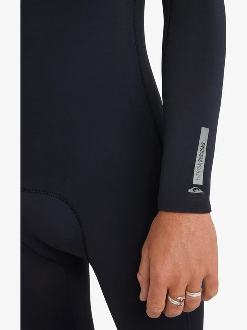Men's Quiksilver Everyday Sessions Chest Zip 3/2MM Wetsuit Black