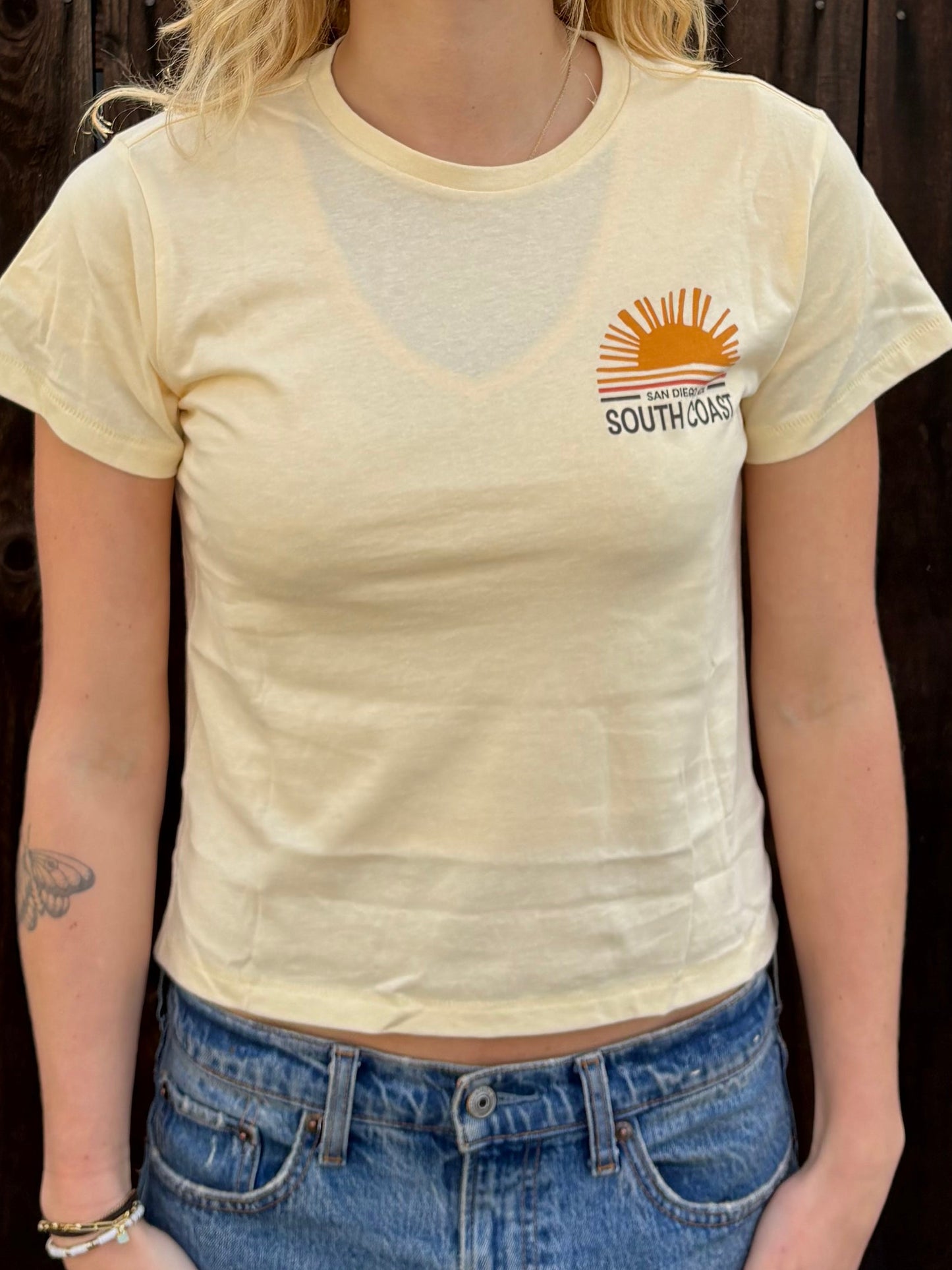 South Coast Ladies Wanderlust Tee Yellow
