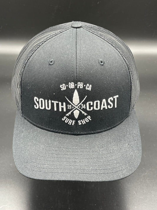 South Coast Adult Cross Logo Snapback Hat Black