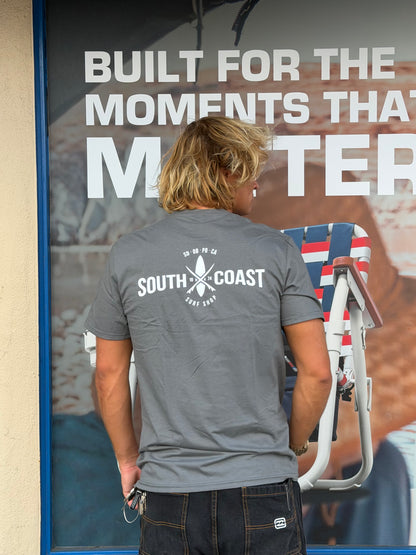 South Coast Mens Cross Logo Charcoal