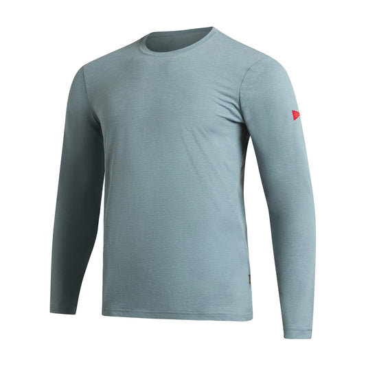 Florence Marine X Airtex Long Sleeve Shirt Heather Light Sea Blue