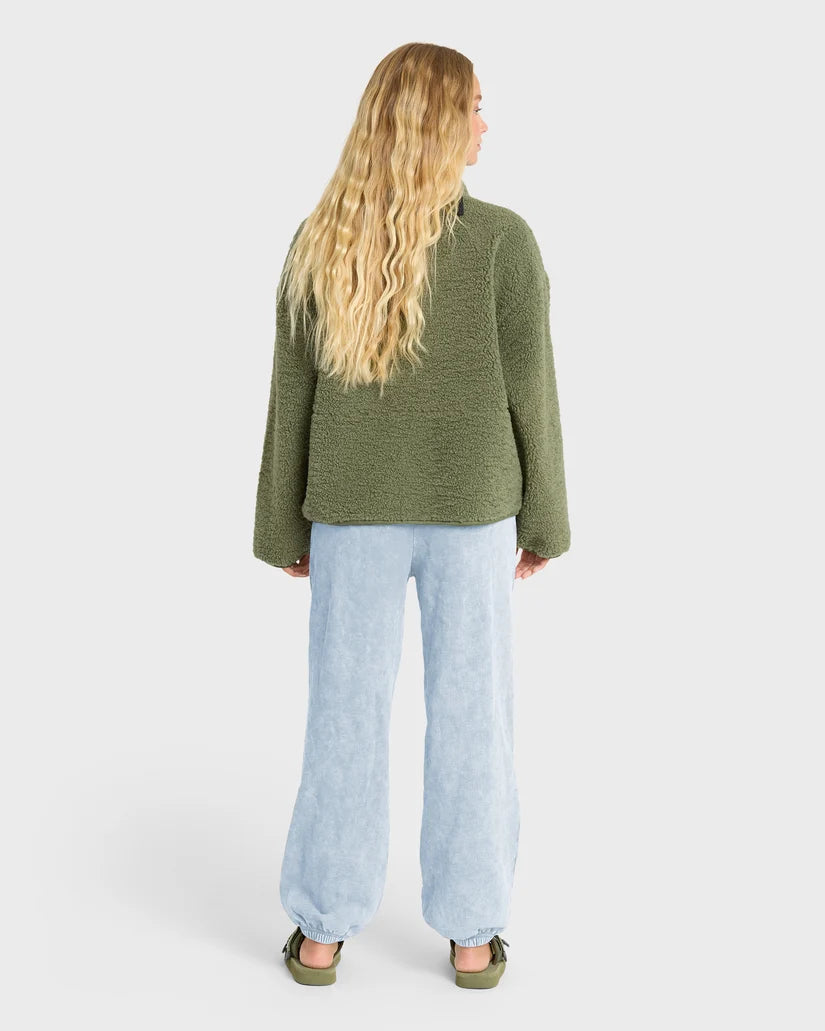 Billabong Women's Field Day Fleece Joggers Blue Smoke