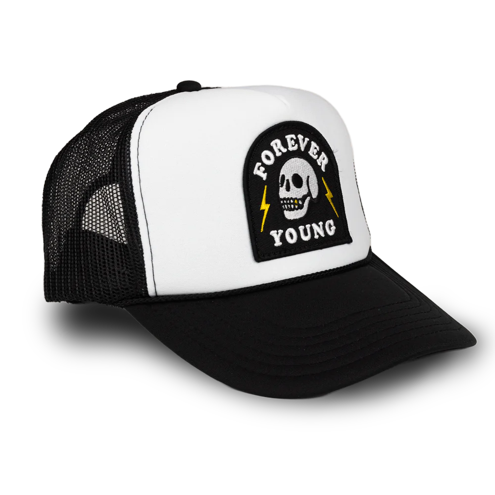 Local Beach Forever Young Hat Black/White