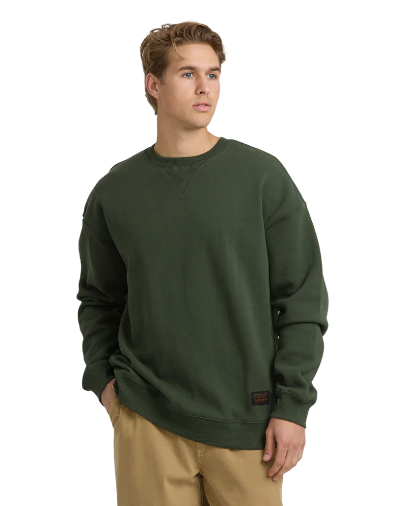 Billabong Fort Garage Crewneck Sweatshirt Olive