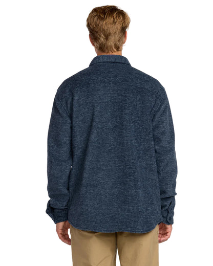 Billabong Furnace Long Sleeve Flannel Shirt Navy