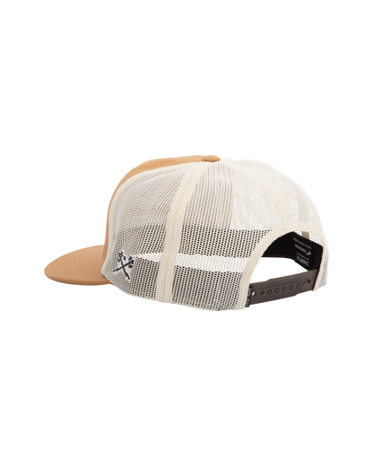 Dark Seas Gimble Hat Brown White