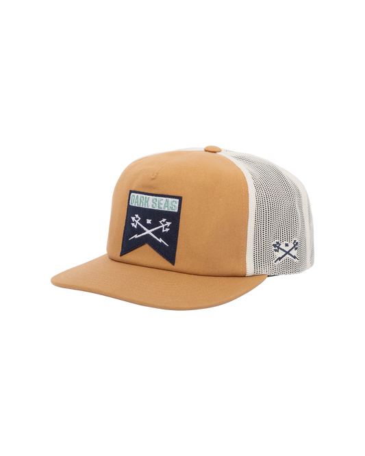 Dark Seas Gimble Hat Brown White