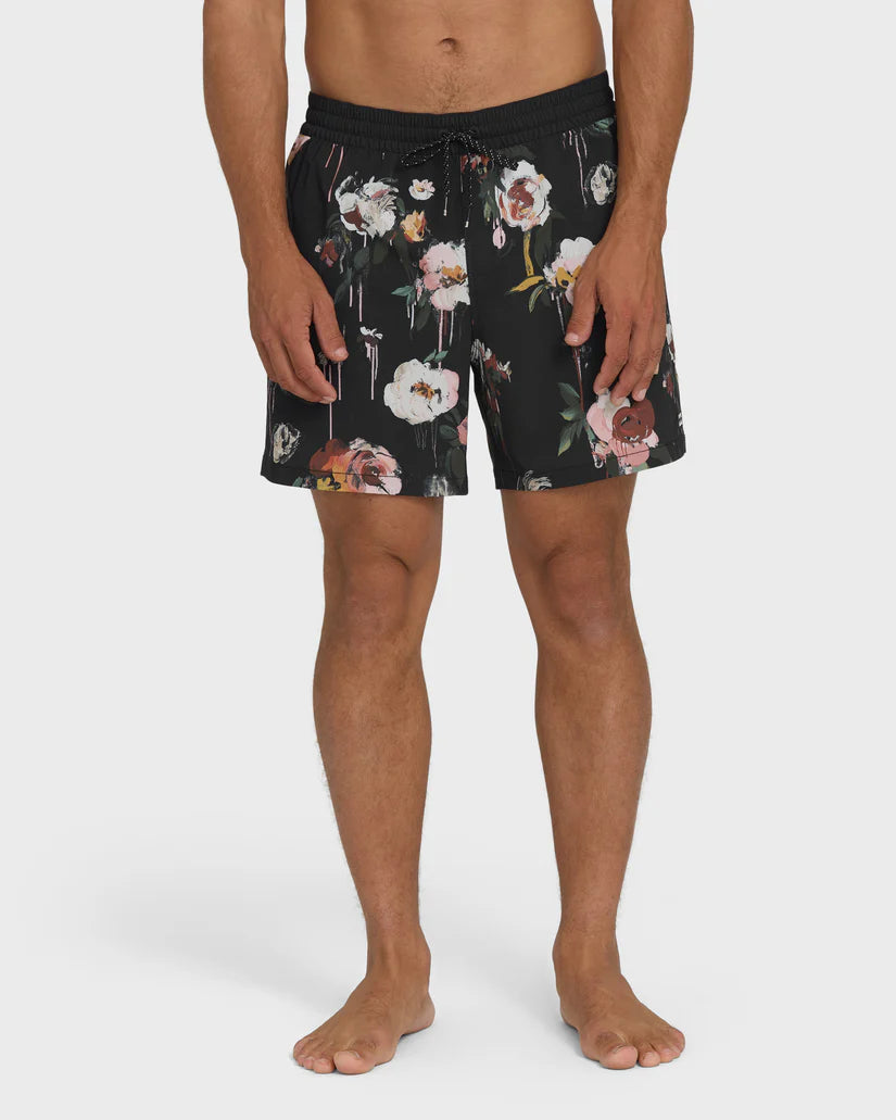 Billabong Men's Good Times Layback 16" Trunks Black